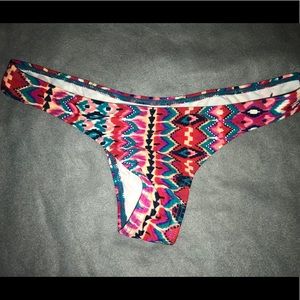 Roxy tribal boho bikini bottoms cheeky size S